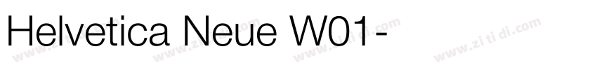Helvetica Neue W01字体转换